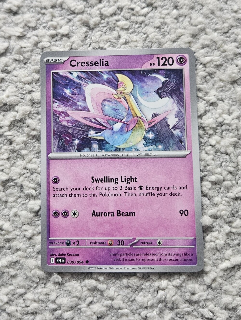 POKEMON TCG Card Cresselia Phantasmal Flames 039/094